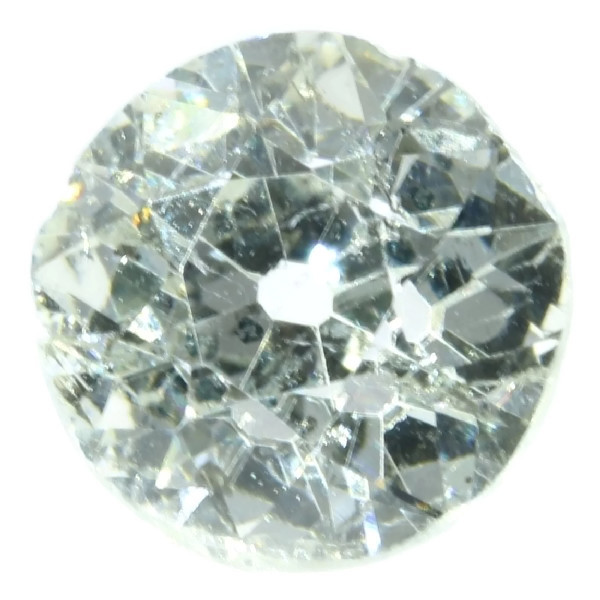Estate one stone diamond engagement ring platinum